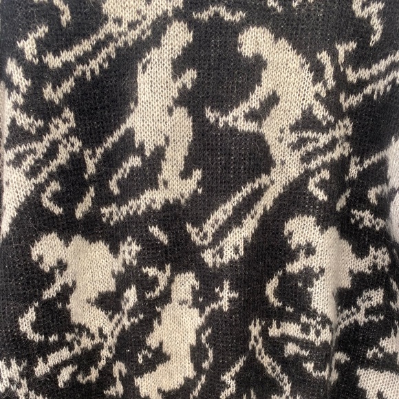 Vintage Ski Sweater Mens’s Sz L- 48% Mohair EUC 9/10 Made in Hong Kong - Picture 8 of 10